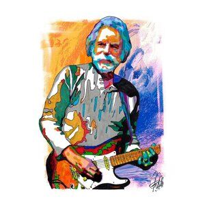 Bob Weir Grateful Dead Guitar Rock Music Poster Print Wall Art 13x19